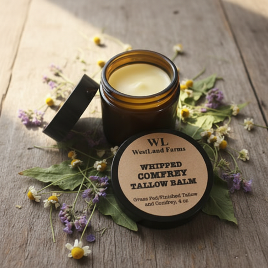 Whipped Comfrey Tallow Balm - Barn Wood